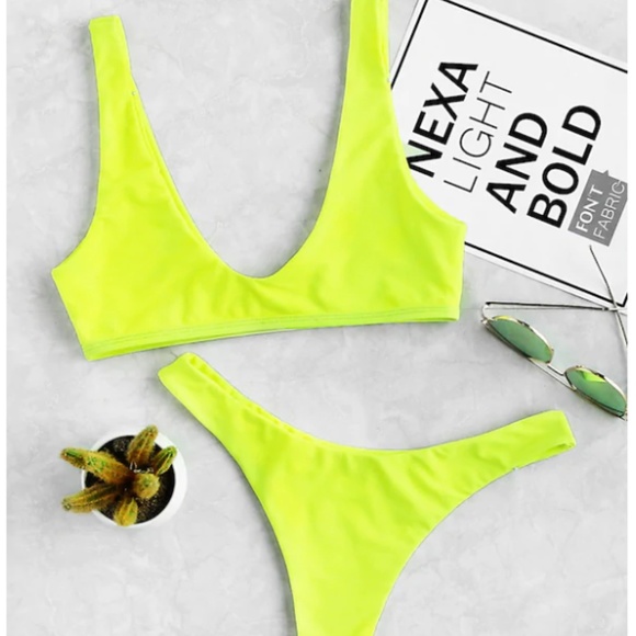 shein green bikini
